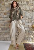 Lindin Linen Blend Dart Barrel Pant Washed Sandstone